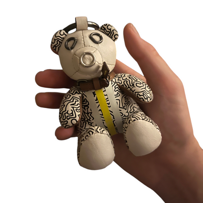 Keith Haring Pattern Bear Keychain
