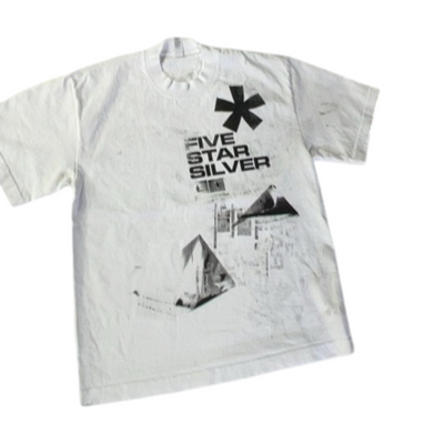 White Screen Print T-Shirt