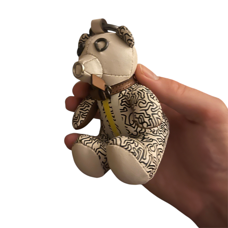 Keith Haring Pattern Bear Keychain