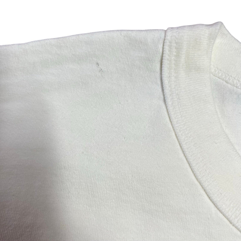 Five Star Silver off-white cotton crewneck t-shirt with a minimalist design and ribbed collar detail.