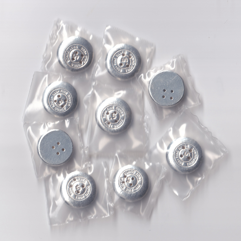 Fine Silver Button